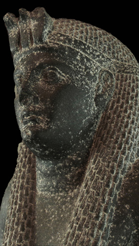 RC 1582 Statue of Cleopatra VII at the Rosicrucian Egyptian Museum.